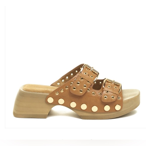 NWT Keli Dagger Jolt Brown Clog Sandal 8 - Picture 4 of 10